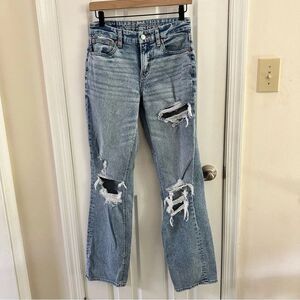 American Eagle Women’s Curvy Straight Jeans Size 2 Long